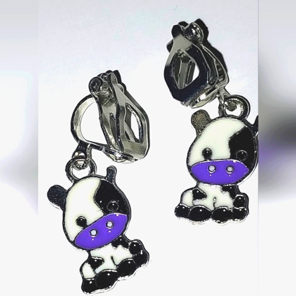 Hand Crafted Super cute kid's fashion clip-on earrings